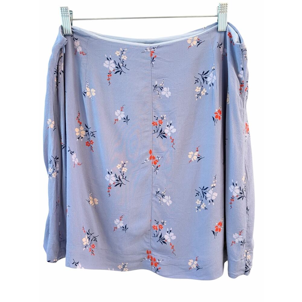 Madewell Mini Skirt Blue Aloha Floral Size 12 - Picture 7 of 8